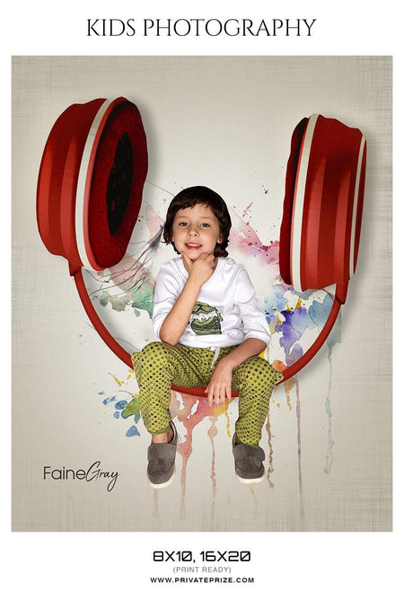Faine Gray - Kids Photography Photoshop Templates - PrivatePrize - Photography Templates