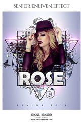Rose - Senior Enliven Effect Photography Template
