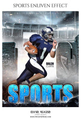 Dalen Curtis - Football Sports Enliven Effects Photography Template