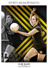LACY PAUL - VOLLEYBALL- SPORTS MEMORY MATE - Photography Photoshop Template