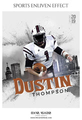 Dustin Thompson - Football Sports Enliven Effect Photography Template