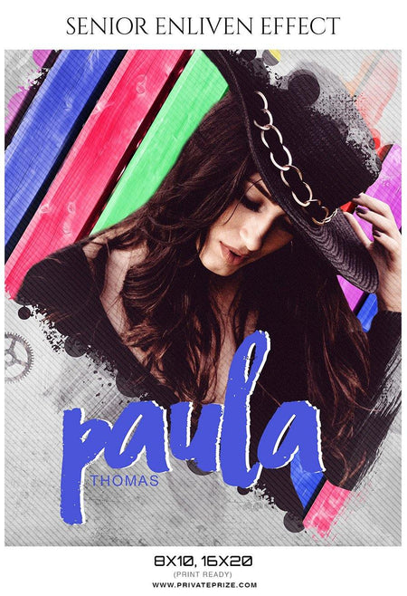 Paula Thomas - Senior Enliven Effect Photography Template - PrivatePrize - Photography Templates