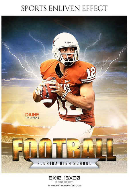 Daine Thomas - Football Sports Enliven Effects Photography Template - PrivatePrize - Photography Templates