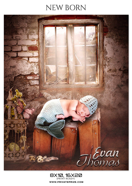 EVAN THOMAS - NEW BORN - Photography Photoshop Template