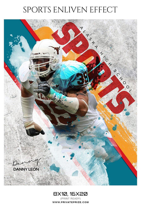 Danny Leon - Football Sports Enliven Effects Photography Template - PrivatePrize - Photography Templates
