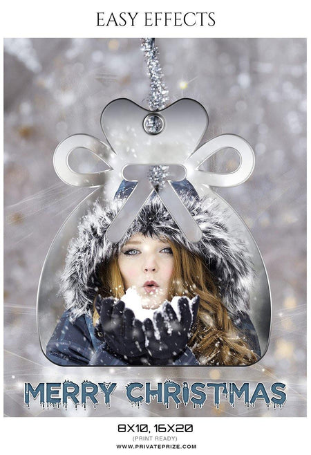 Merry Christmas - Easy Effects - PrivatePrize - Photography Templates