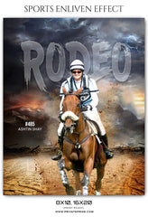 Ashtin Shay Rodeo Sports Enliven Effects Photoshop Template