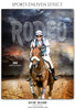 Ashtin Shay Rodeo Sports Enliven Effects Photoshop Template - Photography Photoshop Template