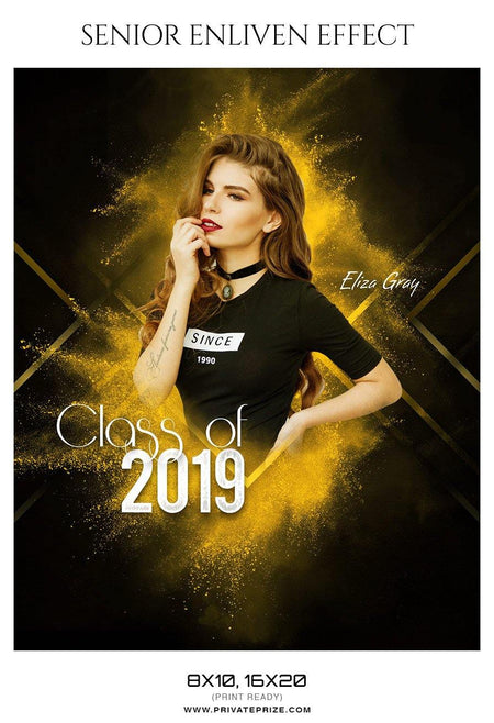 Eliza Gray - Senior Enliven Effect Photography Template - PrivatePrize - Photography Templates