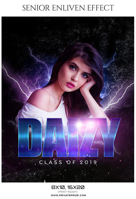 Daizy - Senior Enliven Effect Photography Template - PrivatePrize - Photography Templates
