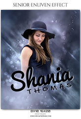 Shania Thomas - Senior Enliven Effect  Photoshop Template
