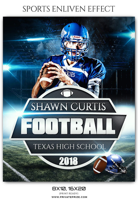 SHAWN CURTIS - FOOTBALL SPORTS PHOTOGRAPHY - Photography Photoshop Template
