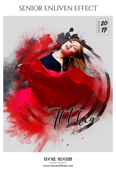 Althia - Senior Enliven Effect Photography Template - PrivatePrize - Photography Templates