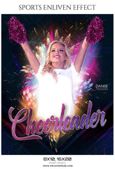 Danise Thomas  - Cheerleader Sports Photography Template