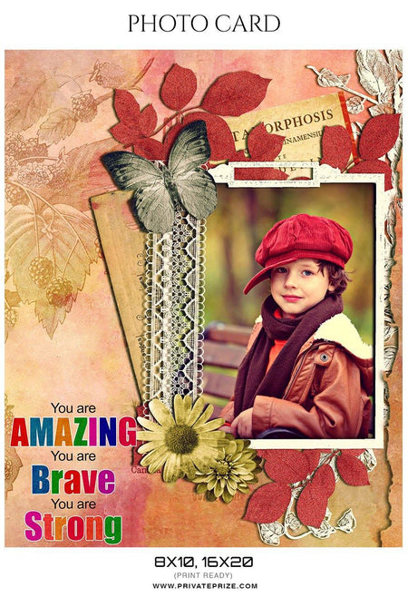 Kids - Photo Card - PrivatePrize - Photography Templates