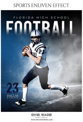 Dallas Curtis - Football Sports Enliven Effects Photography Template