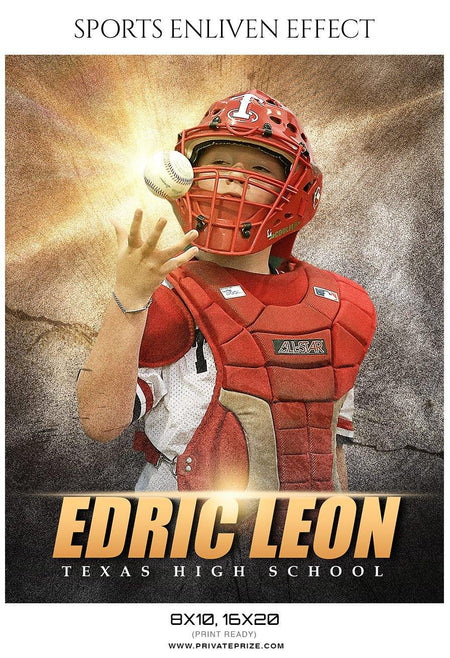 Edric Leon - Baseball Sports Enliven Effects Photography Template - PrivatePrize - Photography Templates