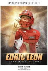 Edric Leon - Baseball Sports Enliven Effects Photography Template