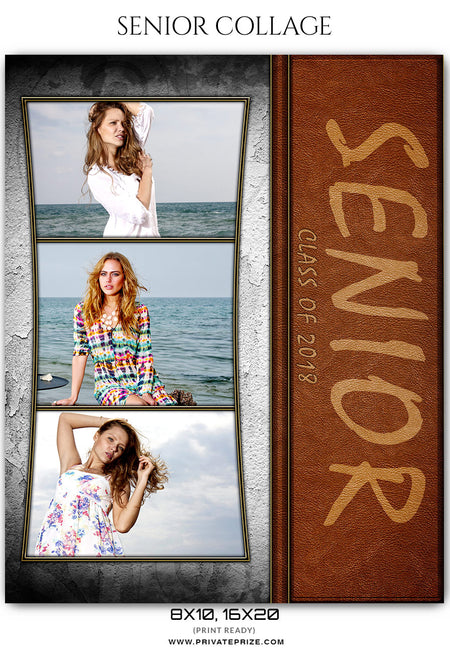 Senior Collage Photography Template - Photography Photoshop Template