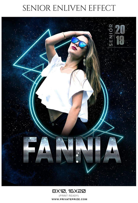 Fannia - Senior Enliven Effect Photography Template - PrivatePrize - Photography Templates