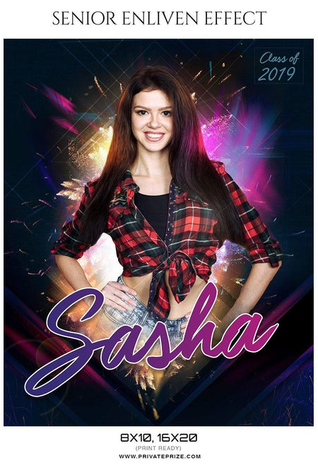 Sasha - Senior Enliven Effect Photography Template - PrivatePrize - Photography Templates