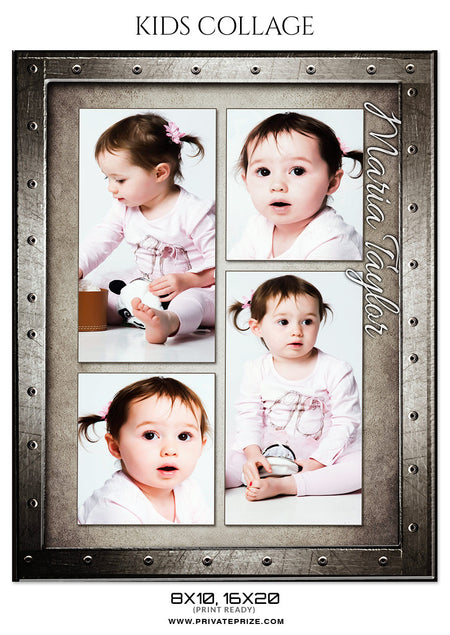 MARIA TAYLOR - KIDS COLLAGE - Photography Photoshop Template