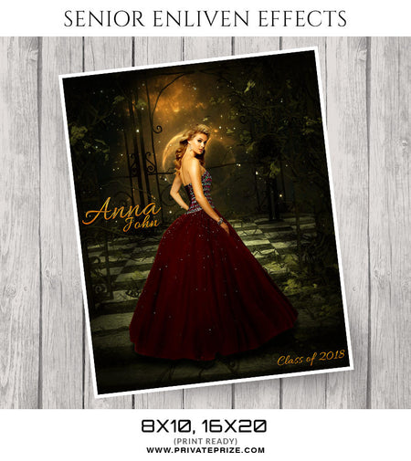 Anna John Senior Enliven Effect - Photography Photoshop Template