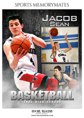 JACOB SEAN - BASKETBALL- SPORTS MEMORY MATE