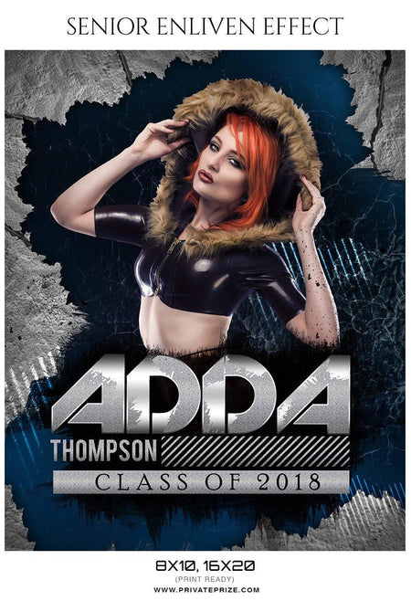 Adda Thomas - Senior Enliven Effect Photography Template - PrivatePrize - Photography Templates