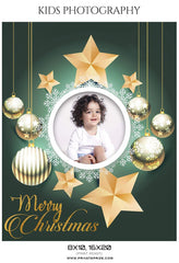 Christmas Kids Photography Photoshop Template