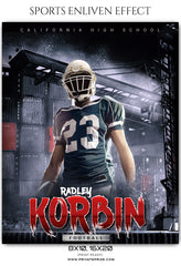 Radley Korbin - Football Sports Enliven Effects Photoshop Template