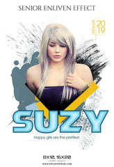 Suzy - Senior Enliven Effect Photography Template