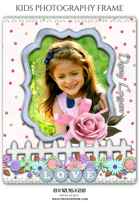 DANY LOGAN - KIDS PHOTOGRAPHY FRAME - Photography Photoshop Template