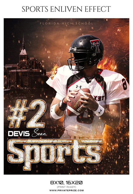 Devis Sean - Football Sports Enliven Effects Photography Template - PrivatePrize - Photography Templates