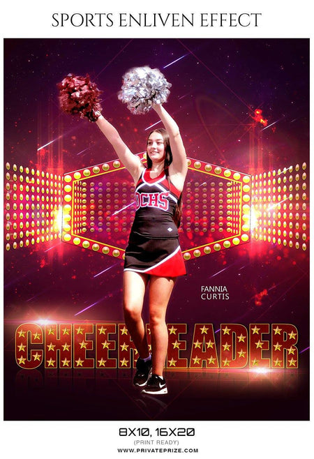 Fannia Curtis - Cheerleader Sports Photography Template - PrivatePrize - Photography Templates