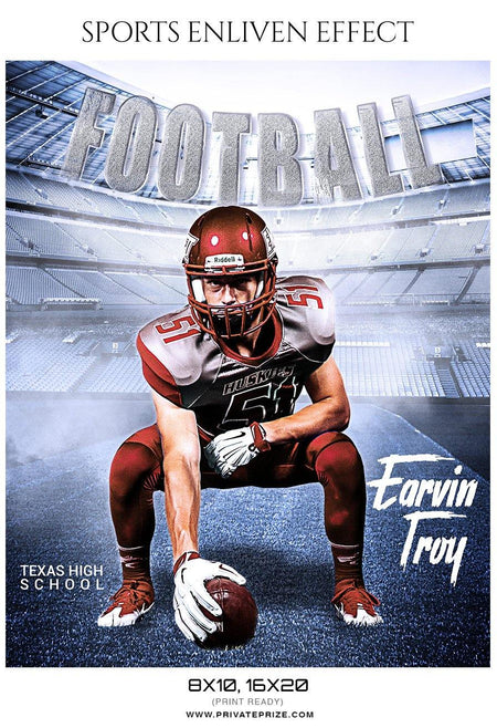 Earvin Troy - Football Sports Enliven Effect Photography Template - PrivatePrize - Photography Templates