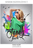 Jenny Jack - Senior Enliven Effect Photography Template - Photography Photoshop Template