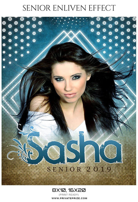 Sasha - Senior Enliven Effect Photography Template - PrivatePrize - Photography Templates