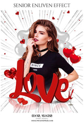 Love - Senior Enliven Effect Photography Template