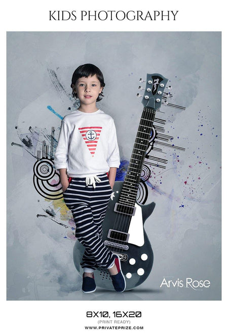 Arvis Rose - Kids Photography Photoshop Templates - PrivatePrize - Photography Templates