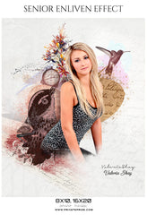 Valeria Shay - Senior Enliven Effect Photoshop Template