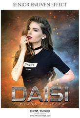 Daisi - Senior Enliven Effect Photography Template