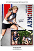 DALENA ROY - HOCKEY SPORTS MEMORY MATE TEMPLATE - Photography Photoshop Template
