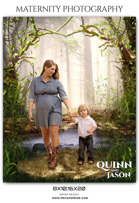 Quinn And Jason - Maternity Photography Template - Photography Photoshop Template