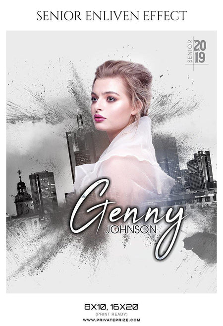 Genny Johnson - Senior Enliven Effect Photography Template - PrivatePrize - Photography Templates
