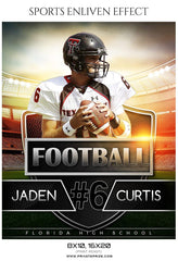Jaden Curtis - Football Sports Enliven Effect Photography Template