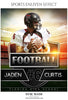 Jaden Curtis - Football Sports Enliven Effect Photography Template - PrivatePrize - Photography Templates