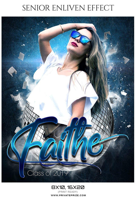 Faithe - Senior Enliven Effect Photography Template - PrivatePrize - Photography Templates