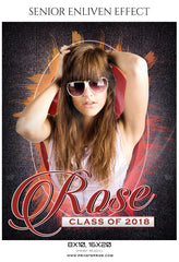 Rose - Senior Enliven Effect Photography Template