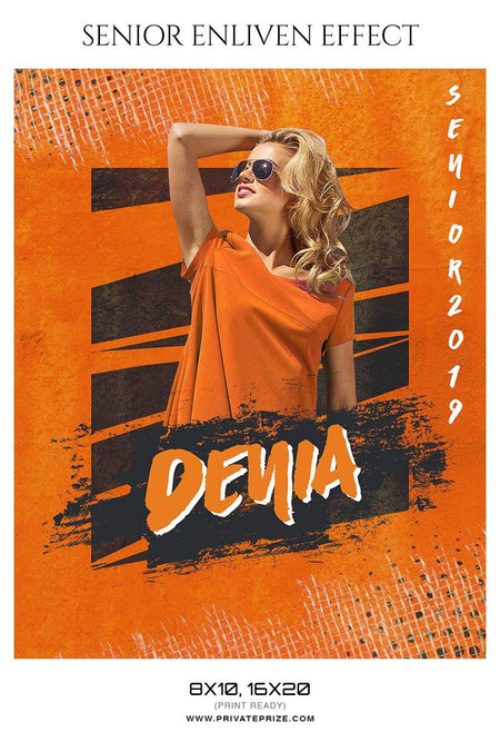 Denia -Senior Enliven Effect Photography Template - PrivatePrize - Photography Templates